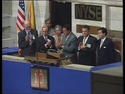 USA: VENEZUELAN PRESIDENT RINGS CLOSING BELL AT NYSE News Clip