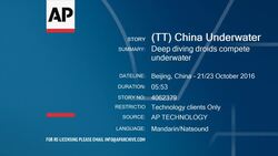 Deep diving droids compete underwater News Clip