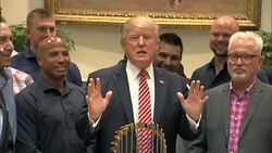 Trump Welcomes Cubs, Teases Health Care Surprise News Clip