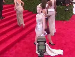 Sarah Brown at "Schiaparelli And Prada: Impossible Conversations" Costume Institute Gala Stock Footage