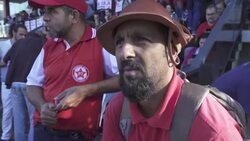 Supporters of Brazil's former president Lula rally in defiance of prison order Instructional Video