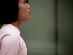 WS TD TS Woman jumping and checking sport band / Portland, OR, USA Stock Footage