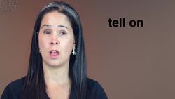 PHRASAL VERB TELL Instructional Video