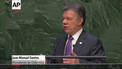 Mientras que Santos se convirtio en un abanderado de la paz, Humala pidio ayuda para combatir el trafico ilicito de drogas que azota su pais. News Clip