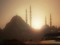 HD: Suleymaniye Mosque & Traffic Stock Footage
