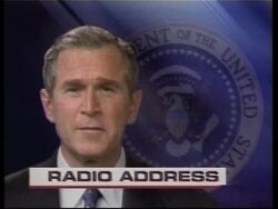 President's weekly radio address News Clip