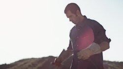 Man welding outside Stock Footage