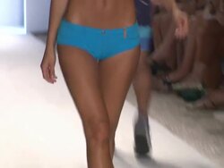 Models walk the runway during the Diesel Swimwear 2012 fashion show  Stock Footage