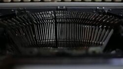 Typing Typewriter Stock Footage