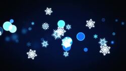 Dark Falling Snowflakes (Loopable) Stock Footage
