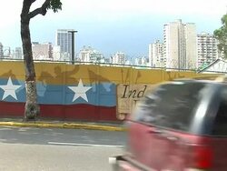 VOICED: Graffiti homages to Chavez cover the walls of Caracas News Clip