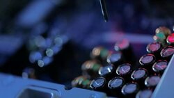 Close up shot of technical work on digital electronic circuitboard Stock Footage