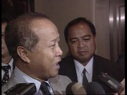 Cambodia - Ranaraiddh departs for Thailand News Clip