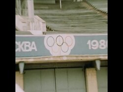 SYND 1 8 76 PREPARATIONS IN MOSCOW FOR 1980 OLYMPICS News Clip
