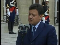 King of Jordan visits News Clip