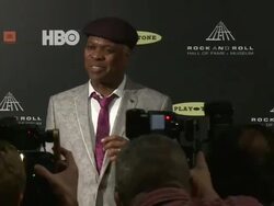 Booker T. Jones at 28th Annual Rock and Roll Hall Of Fame Induction Ceremony - Press Room 4/18/2013 in Los Angeles, CA.(Footage by WireImage Video/Getty Images Entertainment Video) Stock Footage