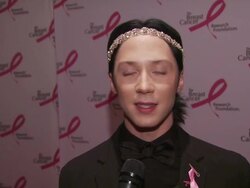 INTERVIEW: Olympic Figure Skater Johnny Weir talks about how Sir Elton John summoned him to the event.  Stock Footage