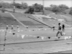 Chuan-Kwang Yang sets decathlon record Stock Footage