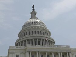 US Capitol hill in Washington DC Stock Footage