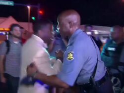Clashes between protesters and police continue in Ferguson News Clip