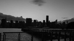 New York City Day to Night Pan Stock Footage