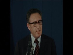 SYN 8 10 74 KSSINGER SPEAKING AT A PRESS CONFERENCE IN WASHINGTON News Clip