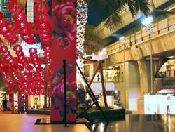 Decorated city Stock Footage