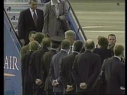 UK - Clinton arrives in Ulster News Clip