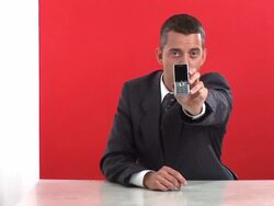 HD: Promoting A Mobile Phone Stock Footage