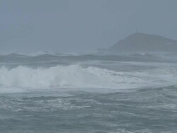 Stormy coast Stock Footage