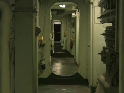 Interior of Ship - Zooming In Stock Footage