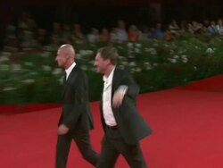 Anton Adasinskiy, Johannes Zeiler at the Faust premiere: Venice Film Festival 2011 at Venice . (Footage by WireImage Video/Getty Images Entertainment Video) Stock Footage