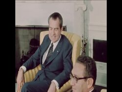 SYND 30-09-73  NIXON AND KISSINGER HOLD TALKS WITH CHANCELLOR BRANDT News Clip