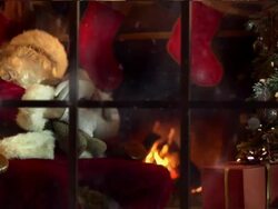 Sleeping Santa Stock Footage