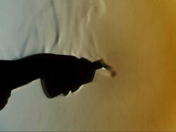 Vapours from a bottle of rubbing alcohol, schlieren video. Schlieren photography is an imaging technique that can be used to visualize air flows and thermal plumes Stock Footage