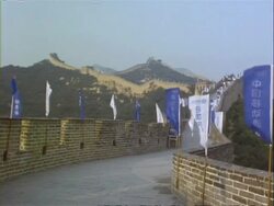 MWA Great Wall of China, Badaling, China Stock Footage