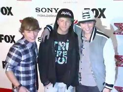 Emblem 3 at The X Factor Viewing Party Sponsored By Sony X Headphones on 12/06/2012 in Los Angeles, CA.(Footage by WireImage Video/Getty Images Entertainment Video) Stock Footage