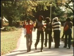 African American students walk around the Tuskegee University campus in 1970. News Clip