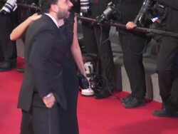 B-ROLL - Pedro Almodovar and guests at 'The Disappearance Of Eleanor Rigby' Red Carpet Stock Footage