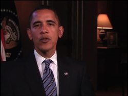 President Obama's internet address, comment on healthcare News Clip