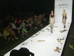 Mercedes-Benz Fall 2007 LA Fashion Week Imitation of Christ Runway Stock Footage