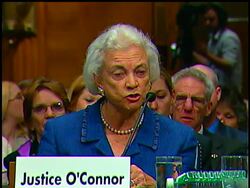 A cause that hits very close to home has brought retired Supreme Court Justice Sandra Day O'Connor back to Washington. She's lobbying for more research and funding for Alzheimer's disease. News Clip