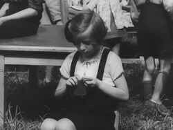 German children at NG welfare center in Post War Germany Stock Footage