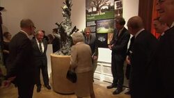 The Queen and Duke of Edinburgh attend an awards ceremony at the Royal Academy of Arts News Clip
