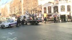 CLEAN : Man shot dead attacking police on Charlie Hebdo anniversary (2) News Clip