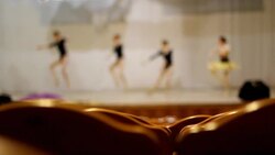 rehearsal of the ballet Stock Footage