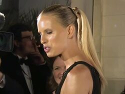 Quincy Jones, Karolina Kurkova at de Grisogono Party: 64th Cannes Film Festival on May 17, 2011 in Antibes, France. Stock Footage