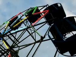 Ferris Wheel in Laos Stock Footage