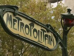 MÃ©troplitain Sign, Paris Stock Footage