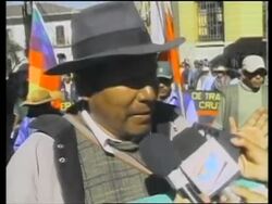 Tear gas and dynamite thrown in violent protest News Clip